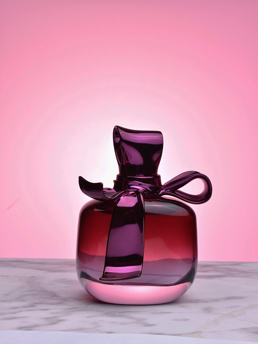 pink perfume bottle
