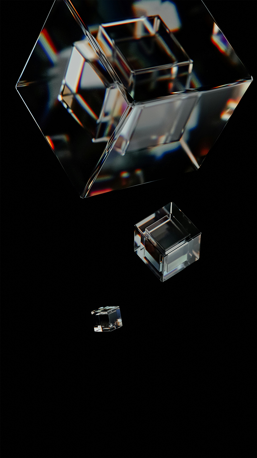 Glass cubes